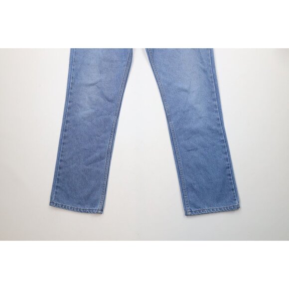 Vtg 70s 80s Levis Orange Tab Mens 32x31 Distressed Straight Leg Denim Jeans USA - Picture 4 of 12